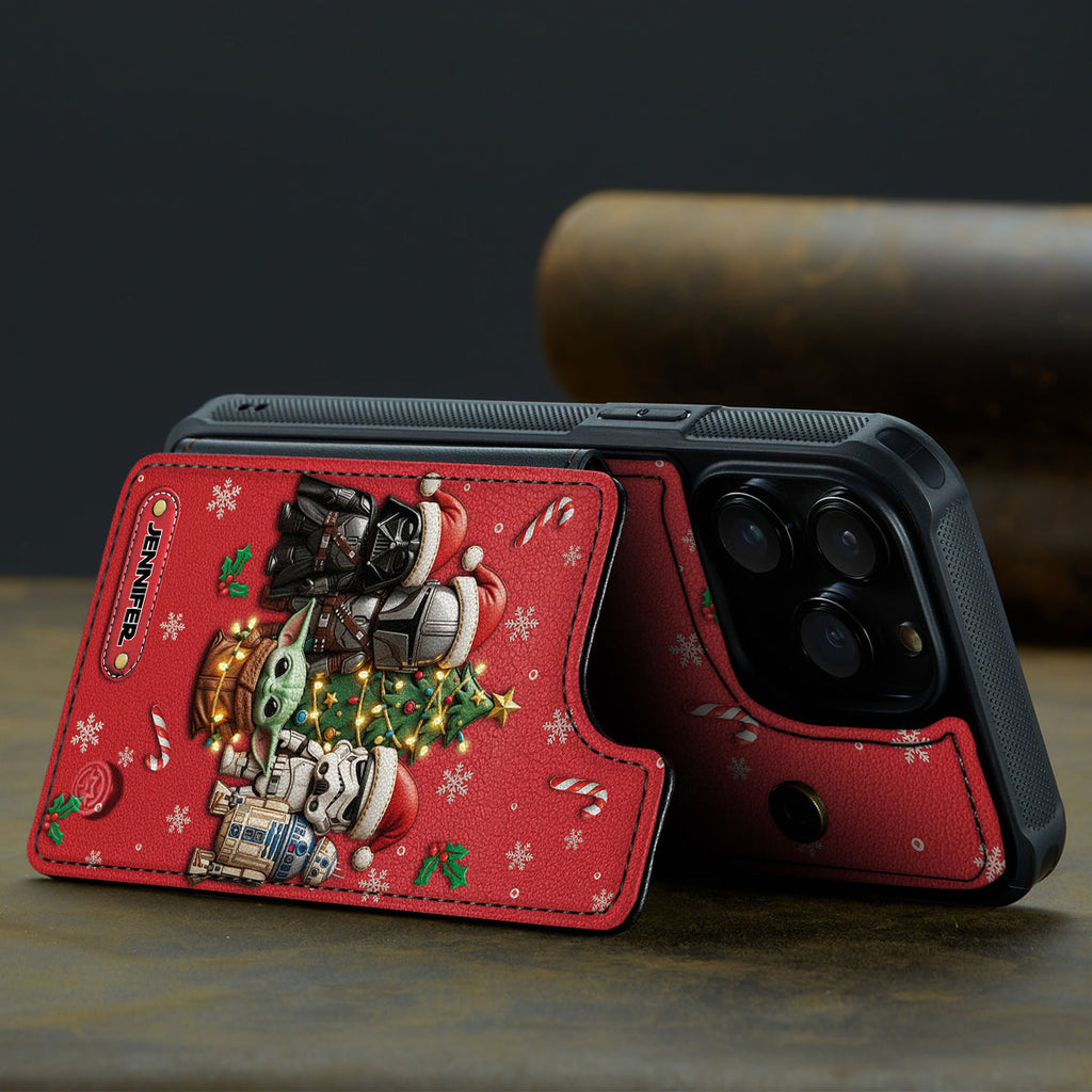 Personalized Star Wars Wallet Phone Case Custom Name Gift Fully Printed Wallet Phone Case GradoCreations