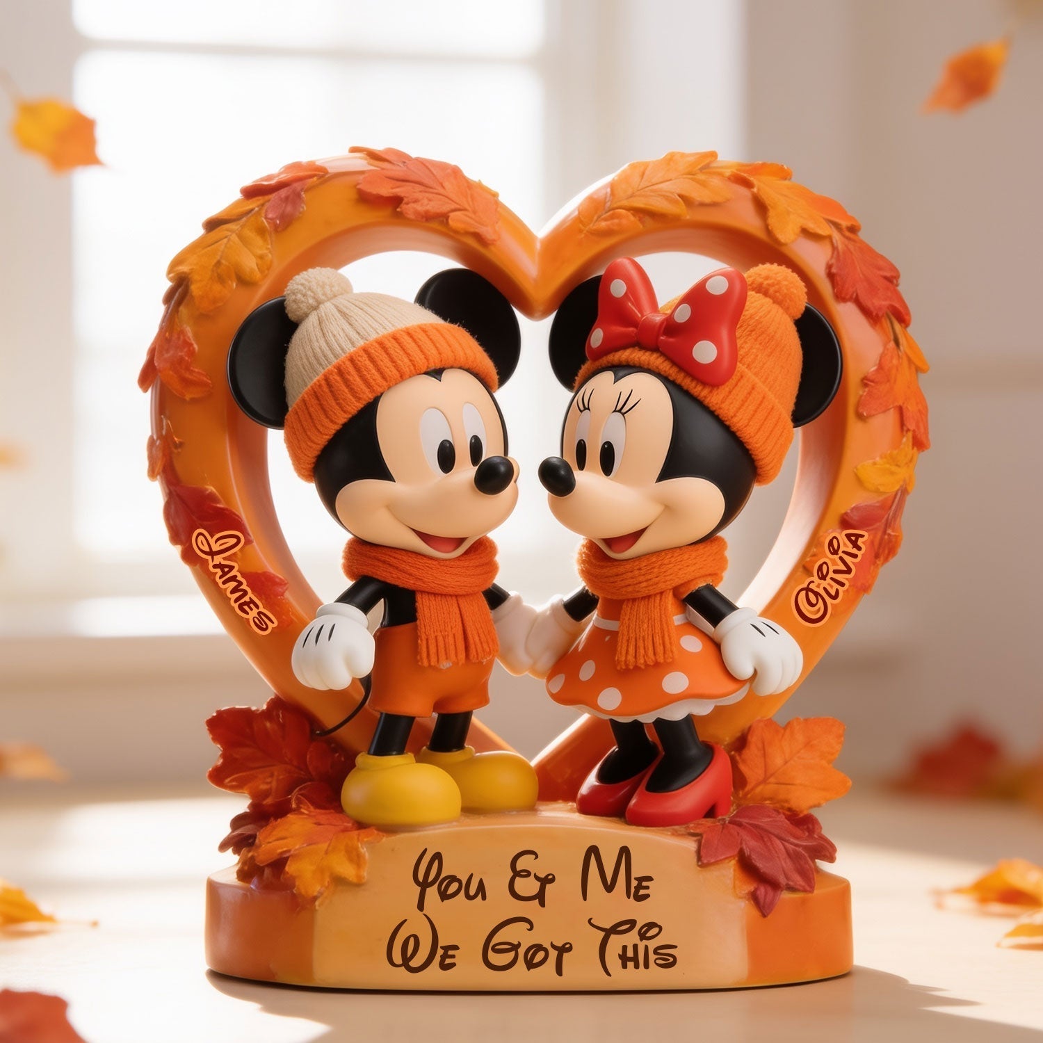 Personalized Acrylic Mouse Couple Plaque Custom Gift for Anniversary 2-Side Printed Acrylic Plaque GradoCreations