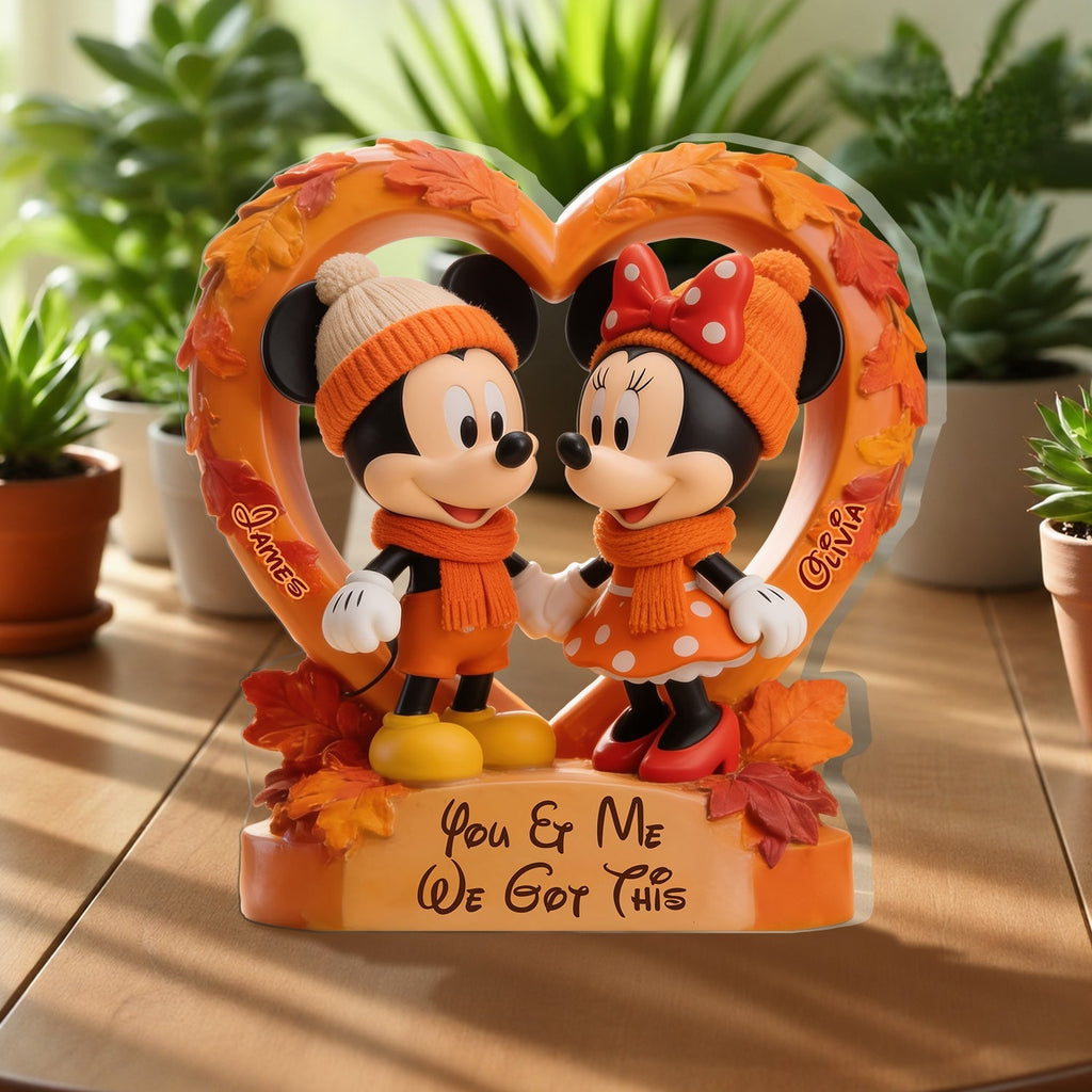 Personalized Acrylic Mouse Couple Plaque Custom Gift for Anniversary 2-Side Printed Acrylic Plaque GradoCreations