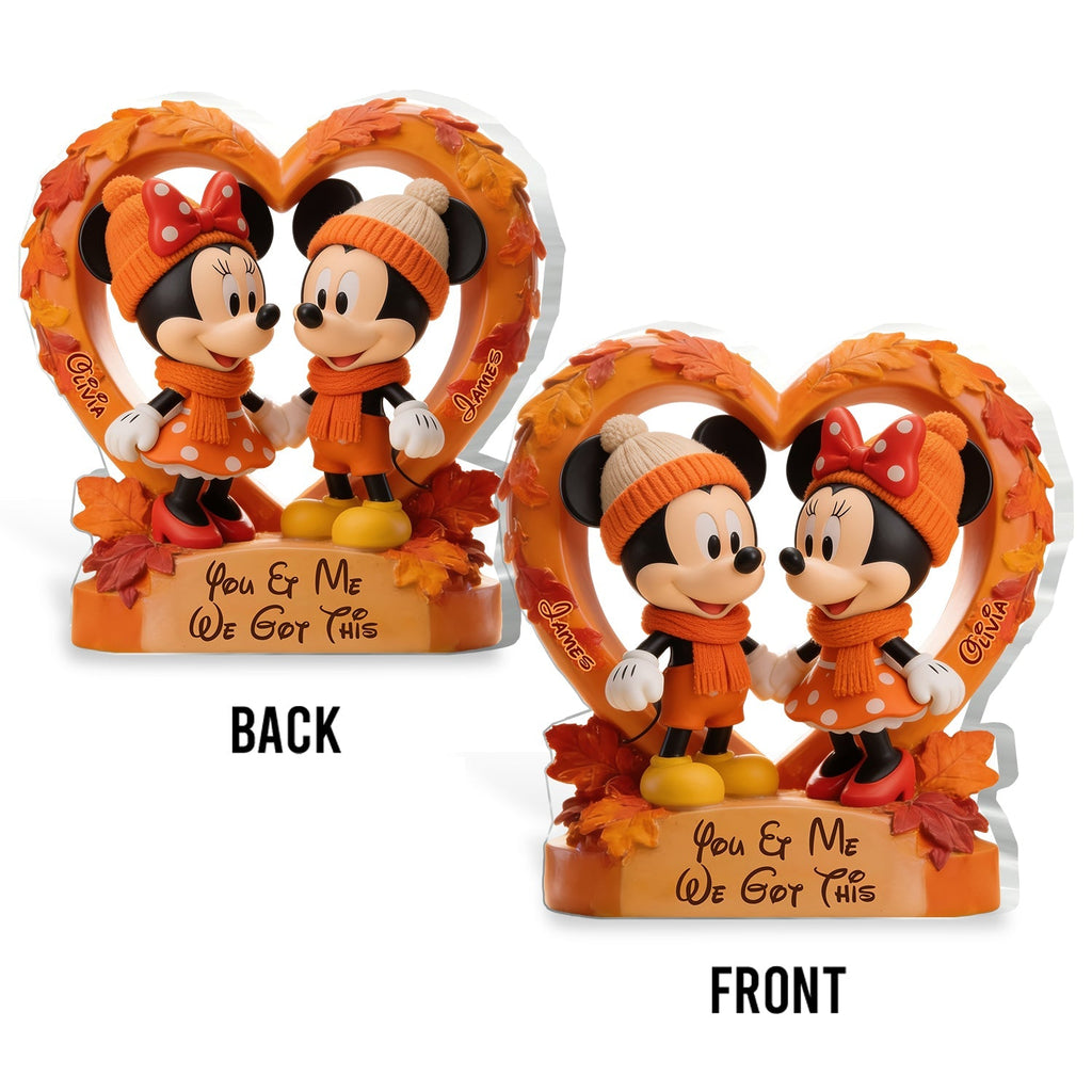 Personalized Acrylic Mouse Couple Plaque Custom Gift for Anniversary 2-Side Printed Acrylic Plaque GradoCreations