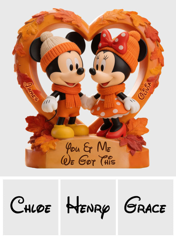 Personalized Acrylic Mouse Couple Plaque Custom Gift for Anniversary 2-Side Printed Acrylic Plaque GradoCreations