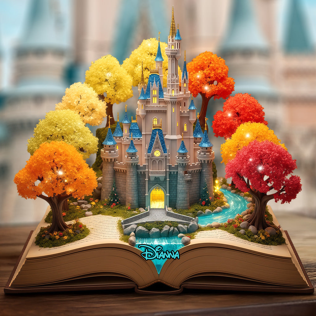 Personalized Magical Castle Acrylic Plaque Custom Gift for Kids Custom Shaped Acrylic Plaque GradoCreations
