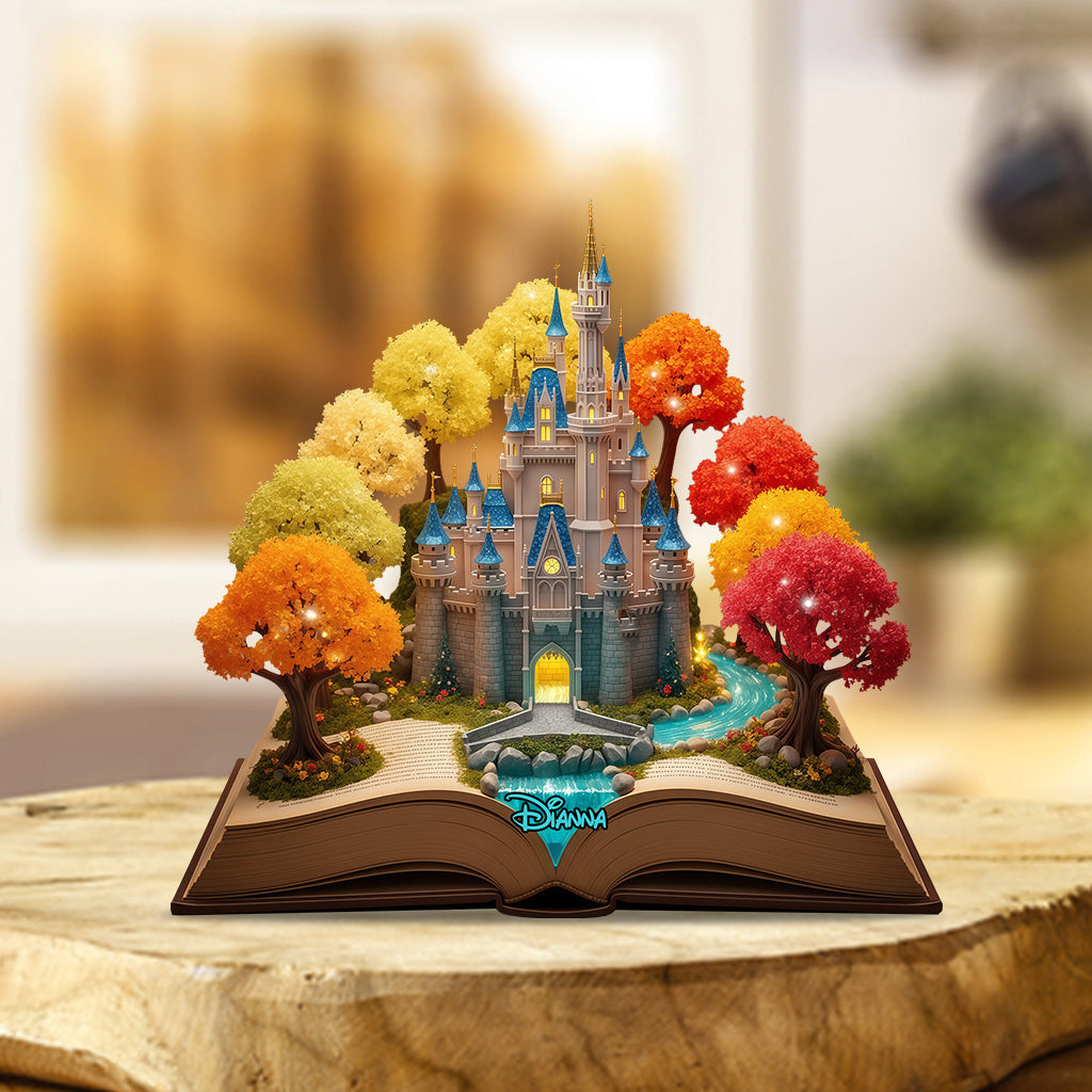 Personalized Magical Castle Acrylic Plaque Custom Gift for Kids Custom Shaped Acrylic Plaque GradoCreations