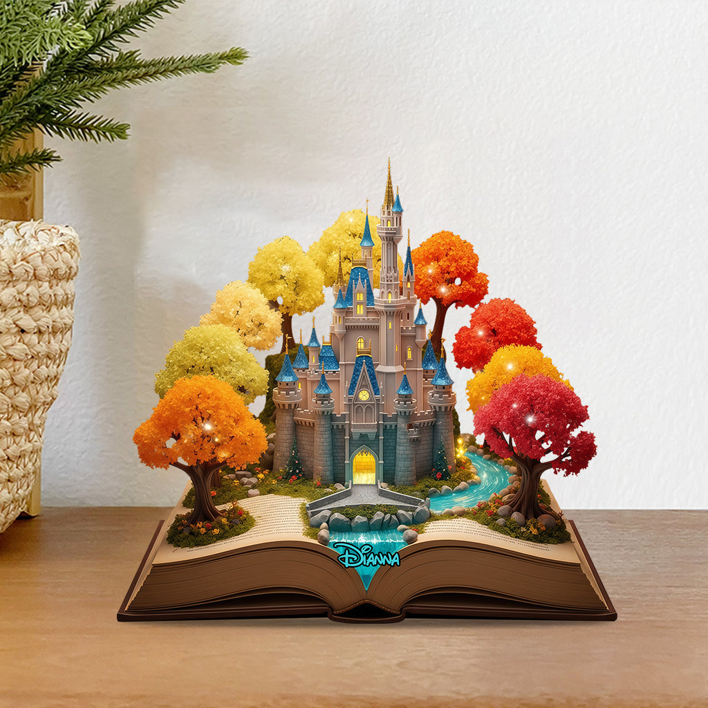 Personalized Magical Castle Acrylic Plaque Custom Gift for Kids Custom Shaped Acrylic Plaque GradoCreations