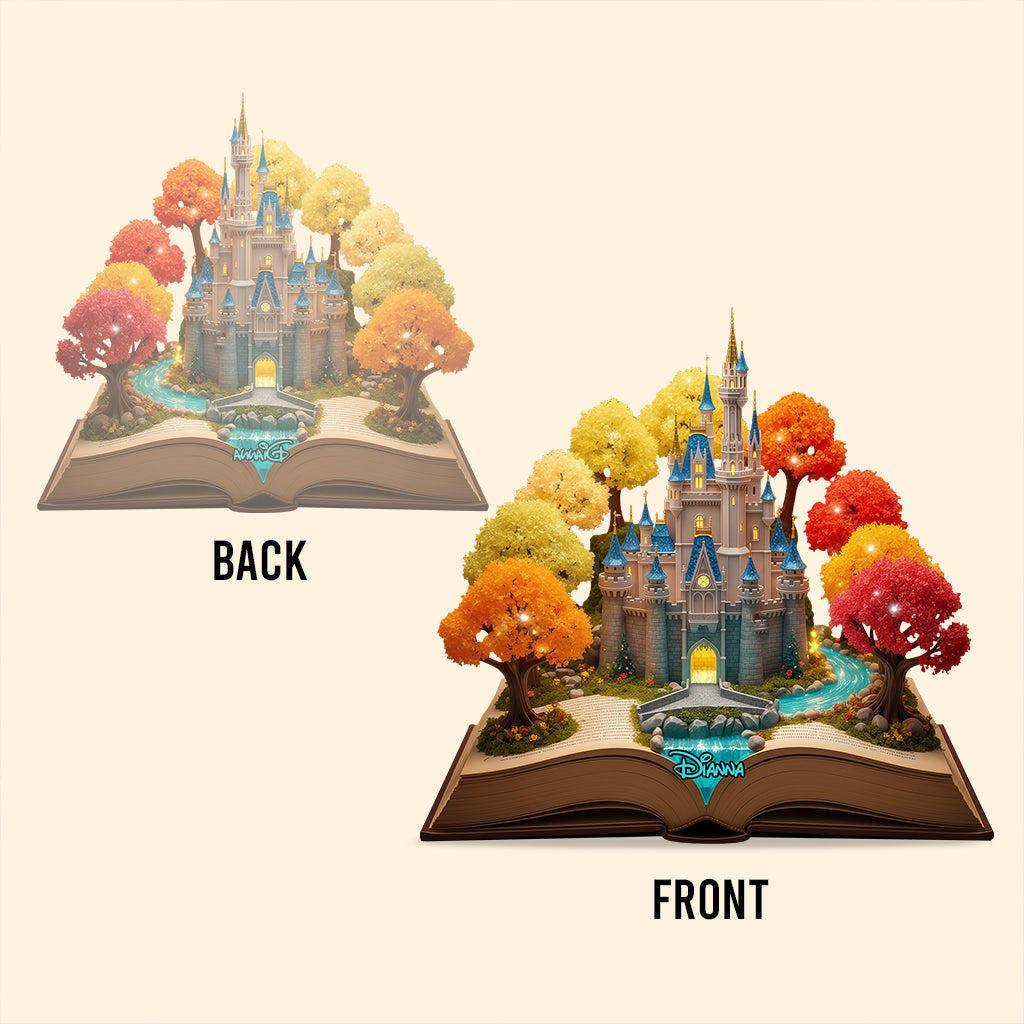 Personalized Magical Castle Acrylic Plaque Custom Gift for Kids Custom Shaped Acrylic Plaque GradoCreations