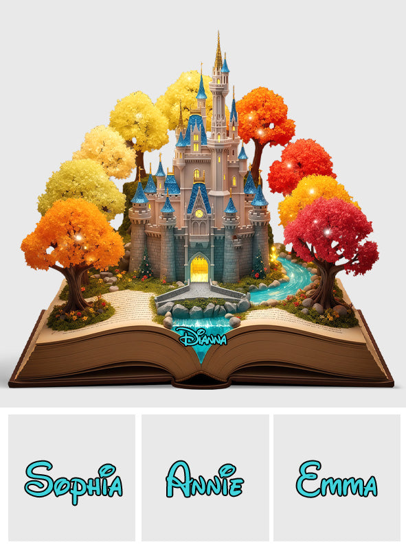 Personalized Magical Castle Acrylic Plaque Custom Gift for Kids Custom Shaped Acrylic Plaque GradoCreations
