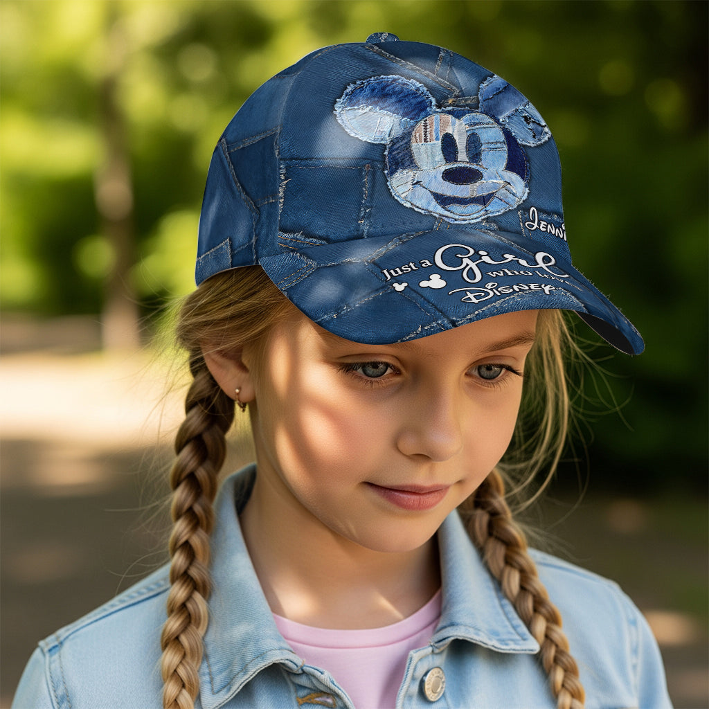 Personalized Disney Classic Cap Just A Girl Who Loves Magic Classic Cap GradoCreations