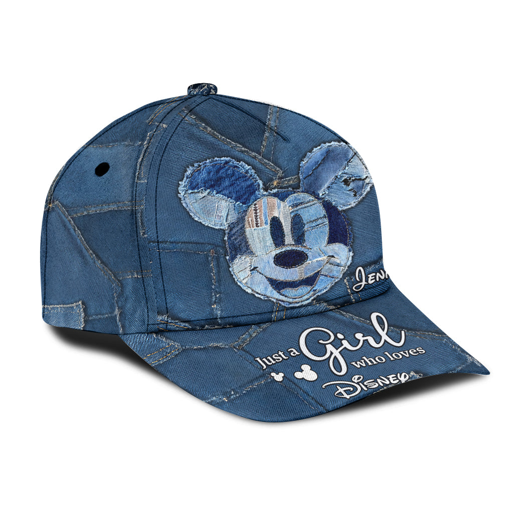 Personalized Disney Classic Cap Just A Girl Who Loves Magic Classic Cap GradoCreations
