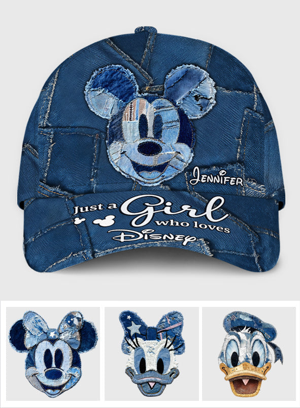 Personalized Disney Classic Cap Just A Girl Who Loves Magic Classic Cap GradoCreations