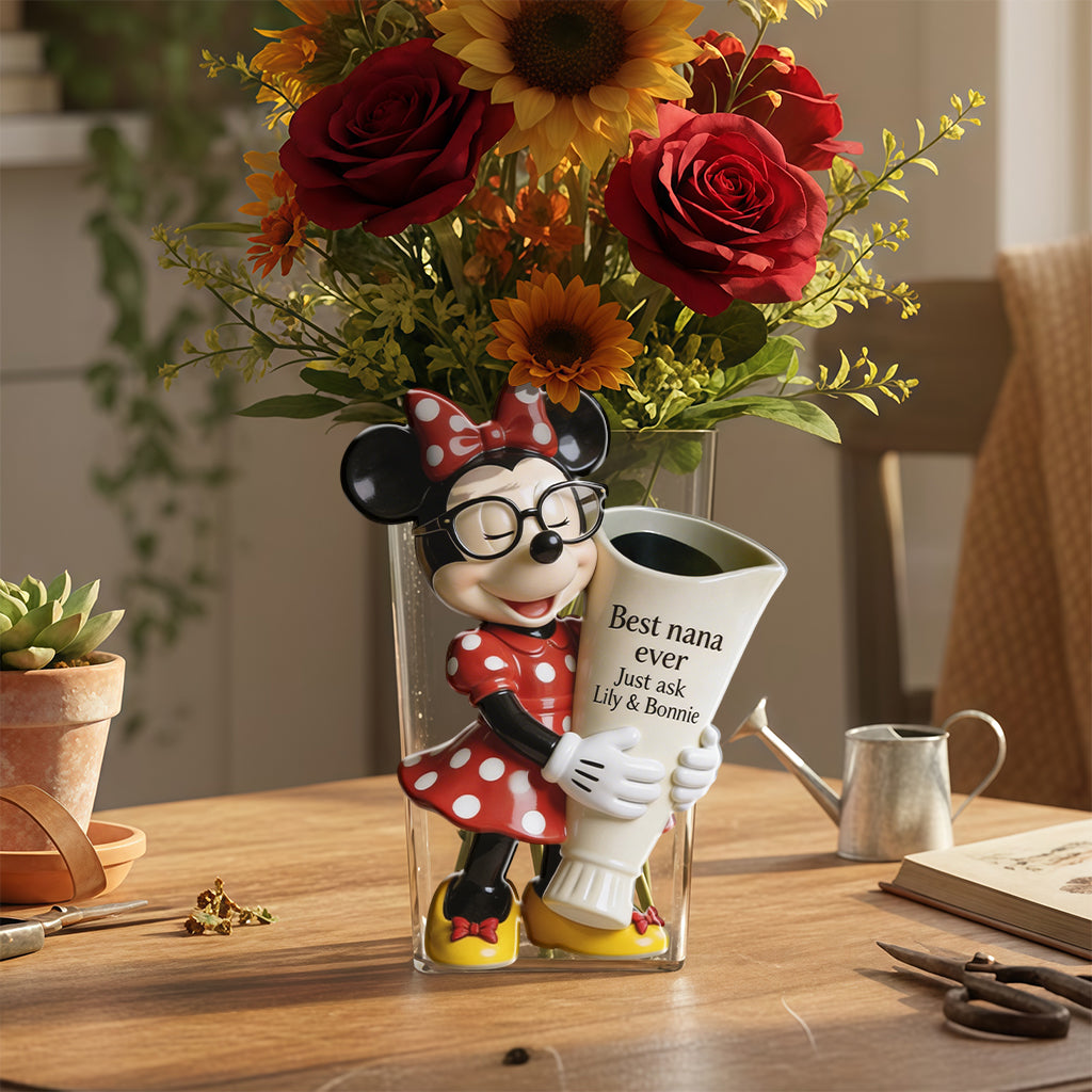 Personalized Acrylic Pot Best Nana Ever Flower Gift Acrylic Pot GradoCreations