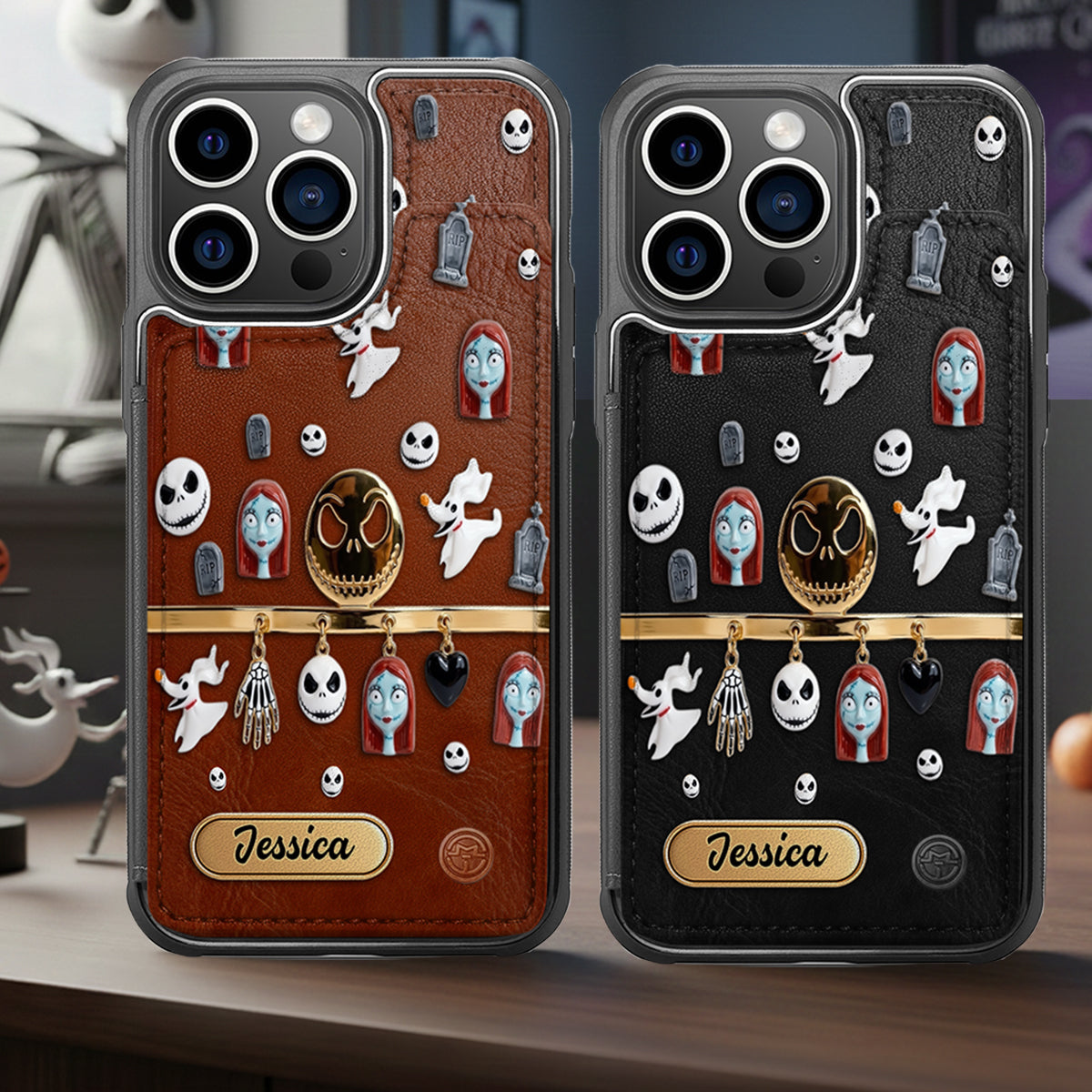 Personalized Nightmare Fully Printed Wallet Phone Case for Fans Fully Printed Wallet Phone Case GradoCreations