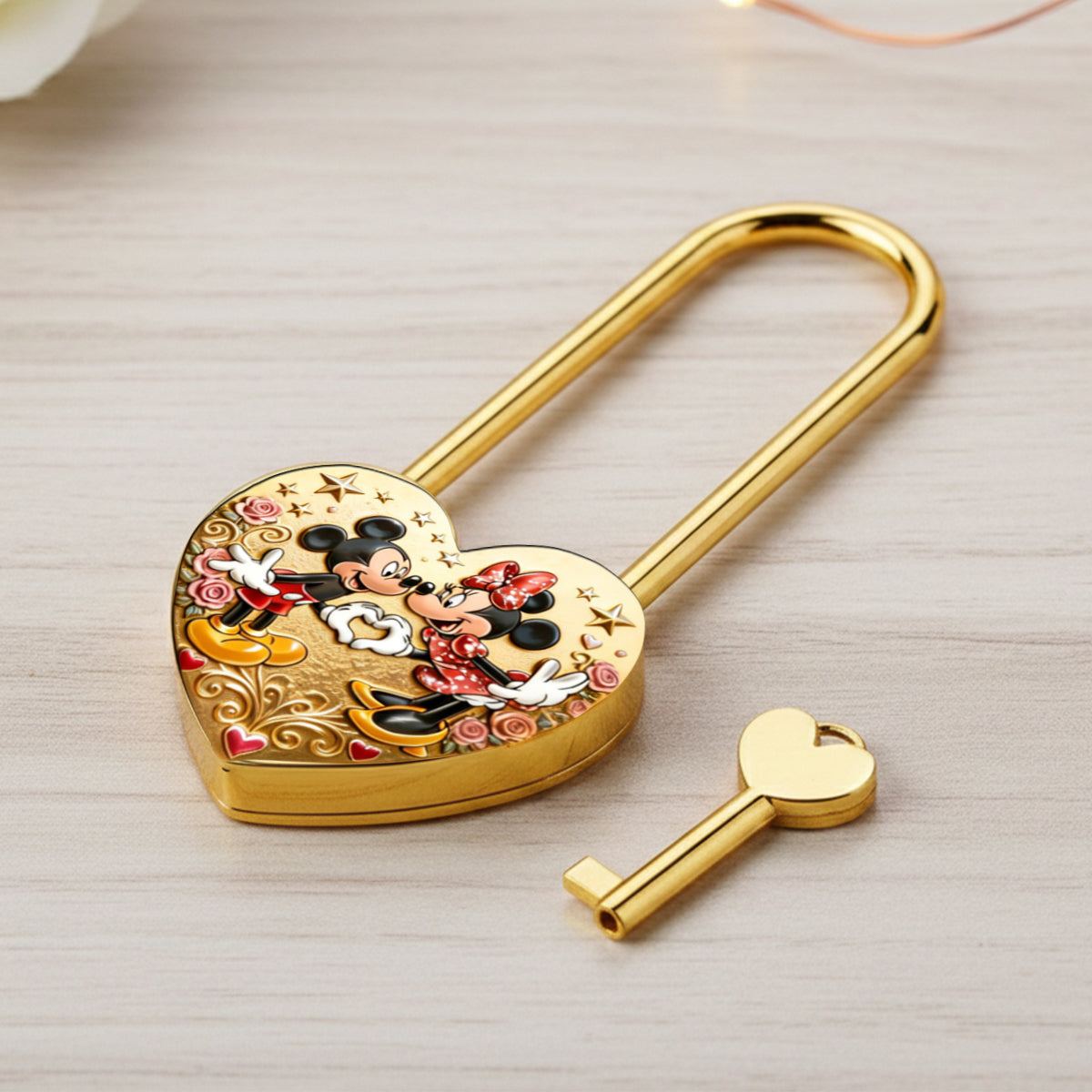 Personalized Heart Padlock with Custom Names for Couples Heart Padlock GradoCreations