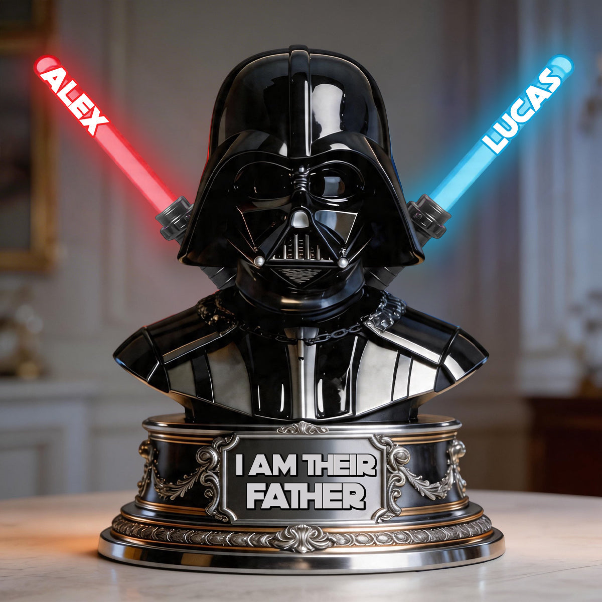 Personalized Acrylic Plaque Custom Name Darth Vader Gift Custom Shaped Acrylic Plaque GradoCreations