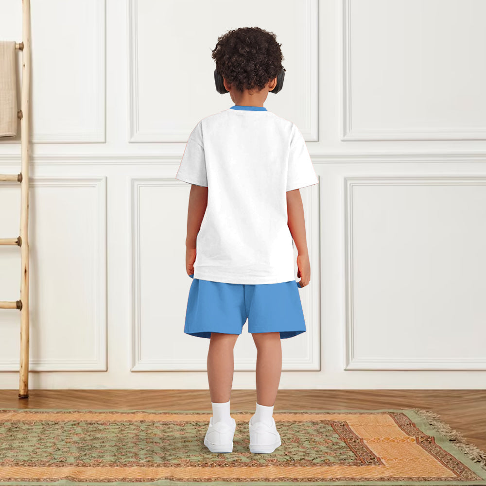 Personalized Ohana Kid T-shirt & Shorts Set for Back to School Kid T-shirt & Shorts GradoCreations