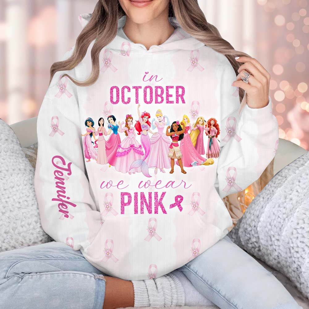 Personalized All Over Shirt October Pink Awareness Gift All Over Shirt GradoCreations