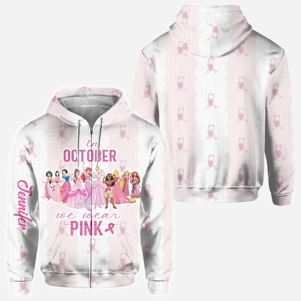 Personalized All Over Shirt October Pink Awareness Gift All Over Shirt GradoCreations