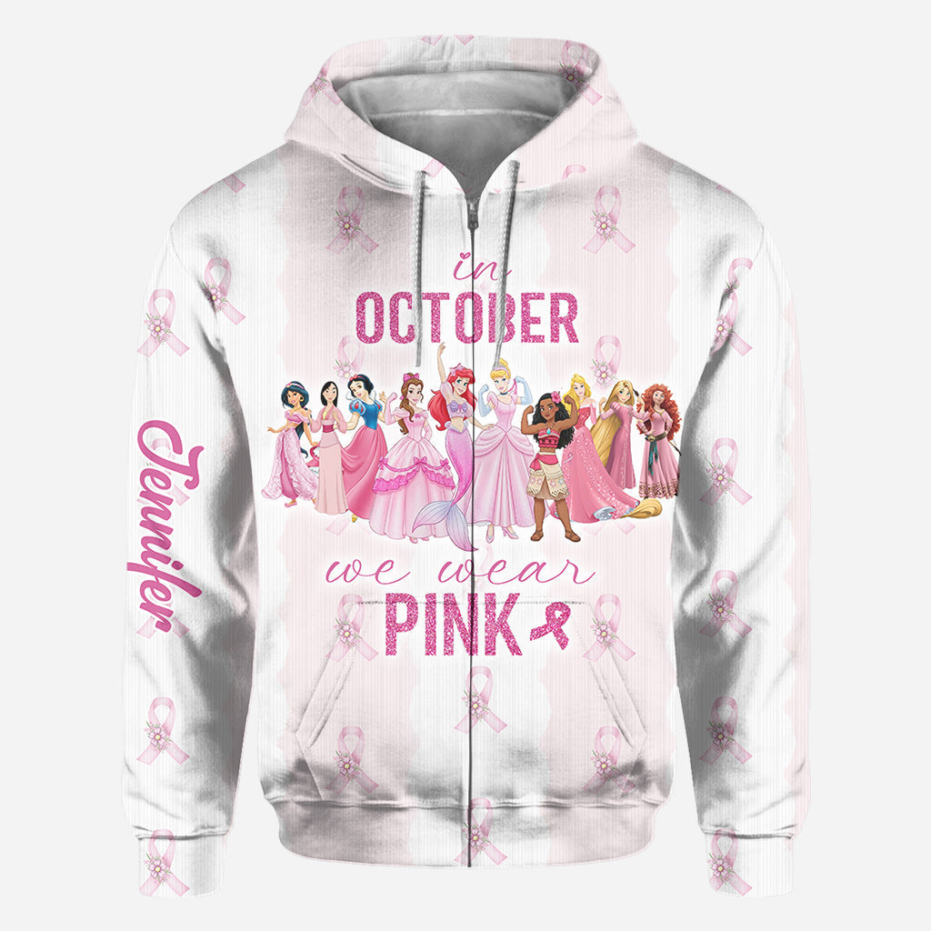 Personalized All Over Shirt October Pink Awareness Gift All Over Shirt GradoCreations