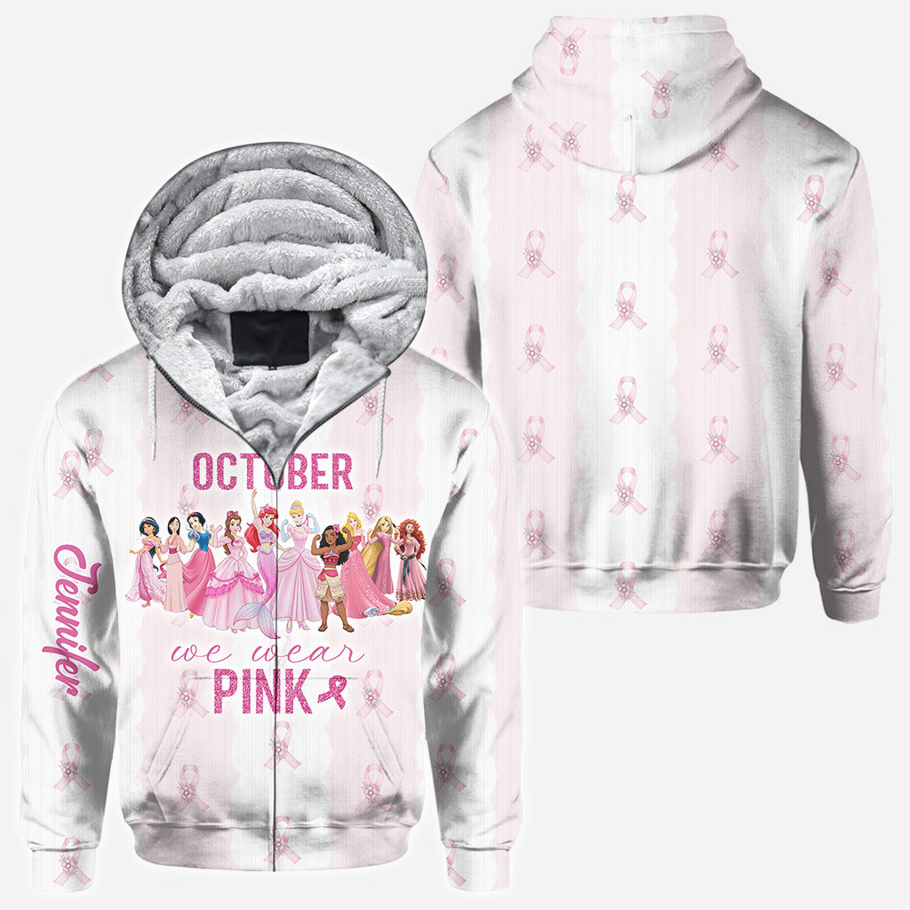 Personalized All Over Shirt October Pink Awareness Gift All Over Shirt GradoCreations
