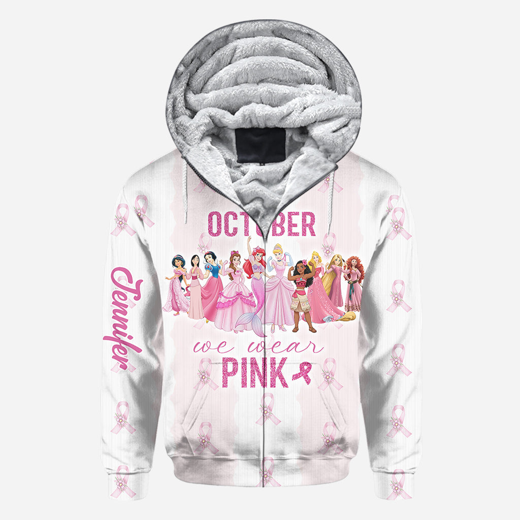 Personalized All Over Shirt October Pink Awareness Gift All Over Shirt GradoCreations