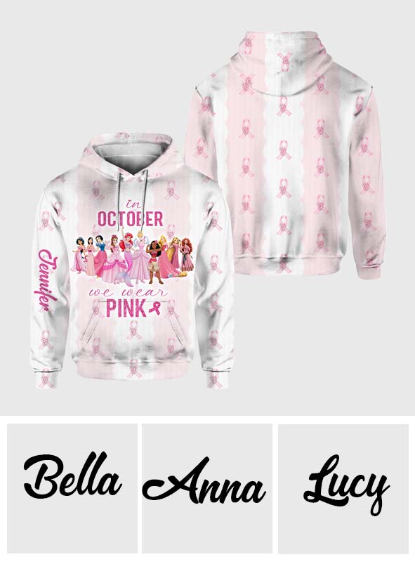 Personalized All Over Shirt October Pink Awareness Gift All Over Shirt GradoCreations