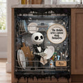 Personalized Spooky Skeleton Dishwasher Cover Custom Name Gift Dishwasher Cover GradoCreations