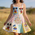 Personalized Sleeveless Dress with Disney Characters for Girls Sleeveless Dress GradoCreations