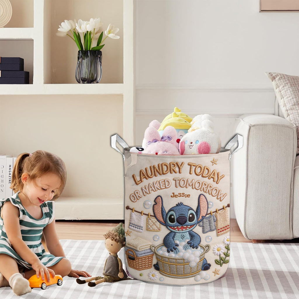 Personalized Ohana Storage Basket Custom Name Gift for Kids Laundry Basket GradoCreations