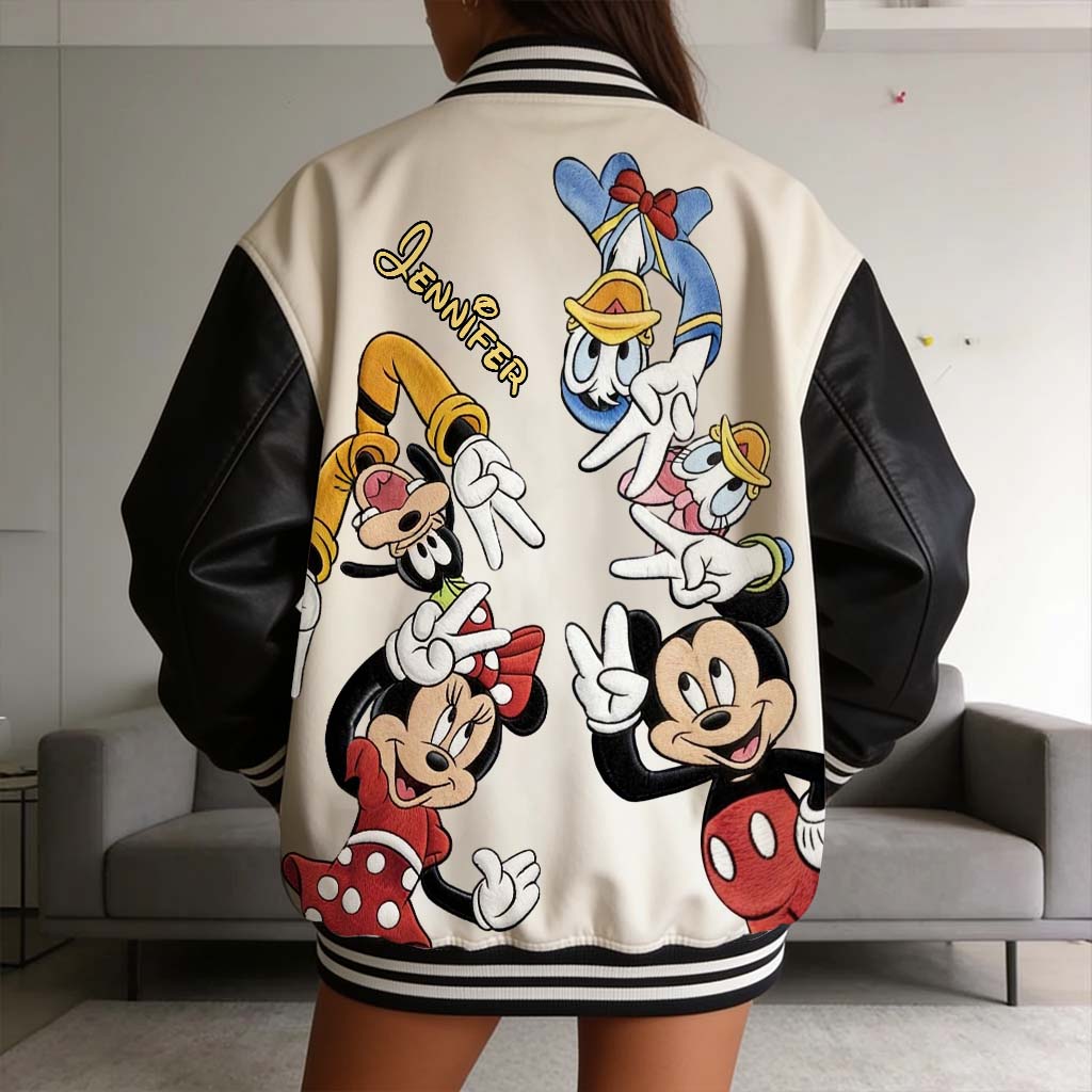 Personalized Mouse Varsity Jacket Custom Name Gift for Kids Varsity Jacket GradoCreations