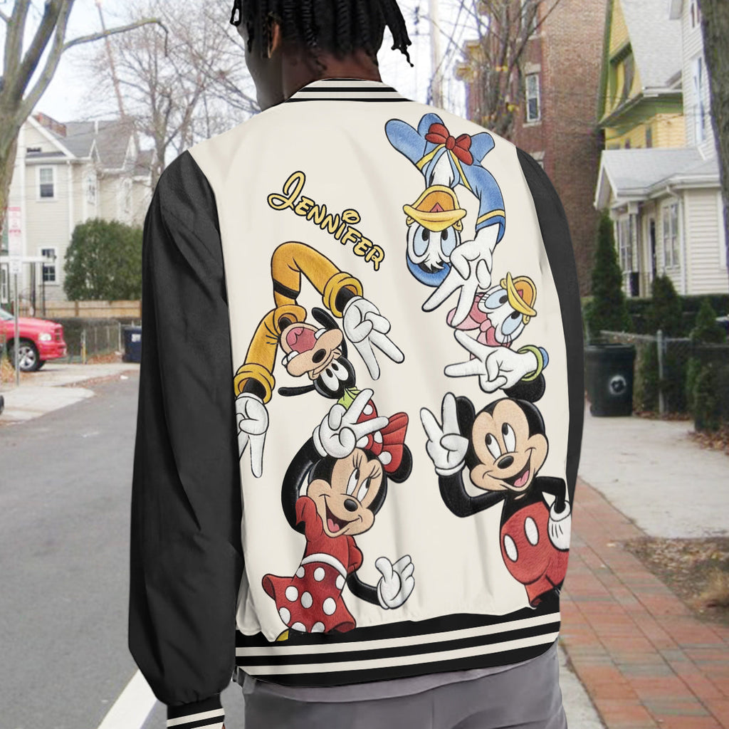Personalized Mouse Varsity Jacket Custom Name Gift for Kids Varsity Jacket GradoCreations