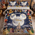 Personalized Disney Quilted Bedding Set with Custom Name for Family Quilted Bedding Set GradoCreations