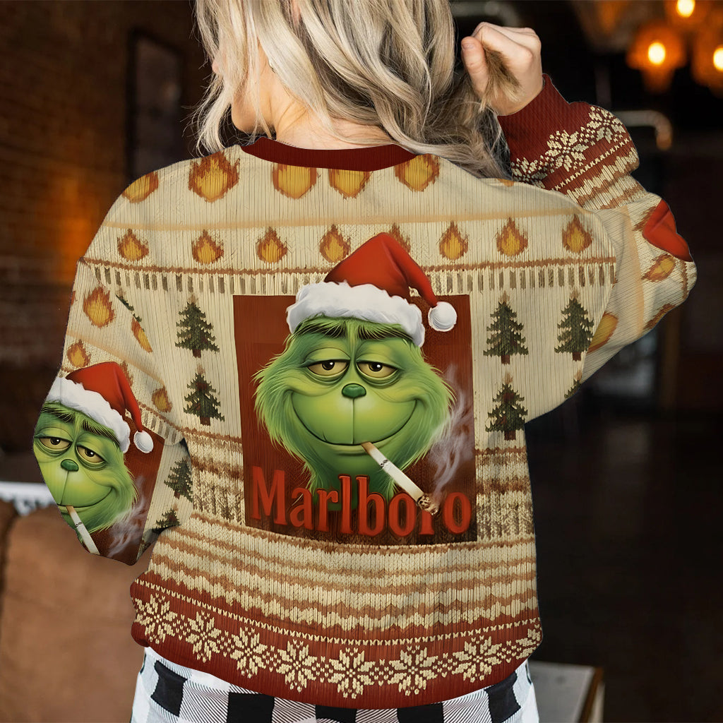 Personalized Grinch Ugly Sweater Custom Name Holiday Gift Ugly Sweater GradoCreations