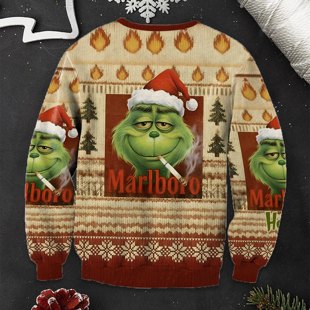 Personalized Grinch Ugly Sweater Custom Name Holiday Gift Ugly Sweater GradoCreations
