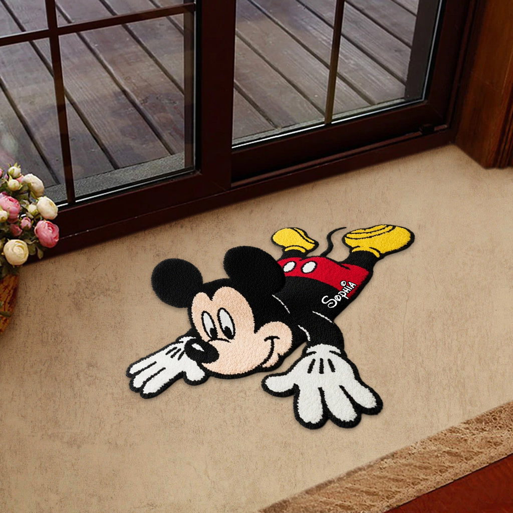 Personalized Mickey Mouse Tufted Rug Gift for Family Tufted Rug GradoCreations