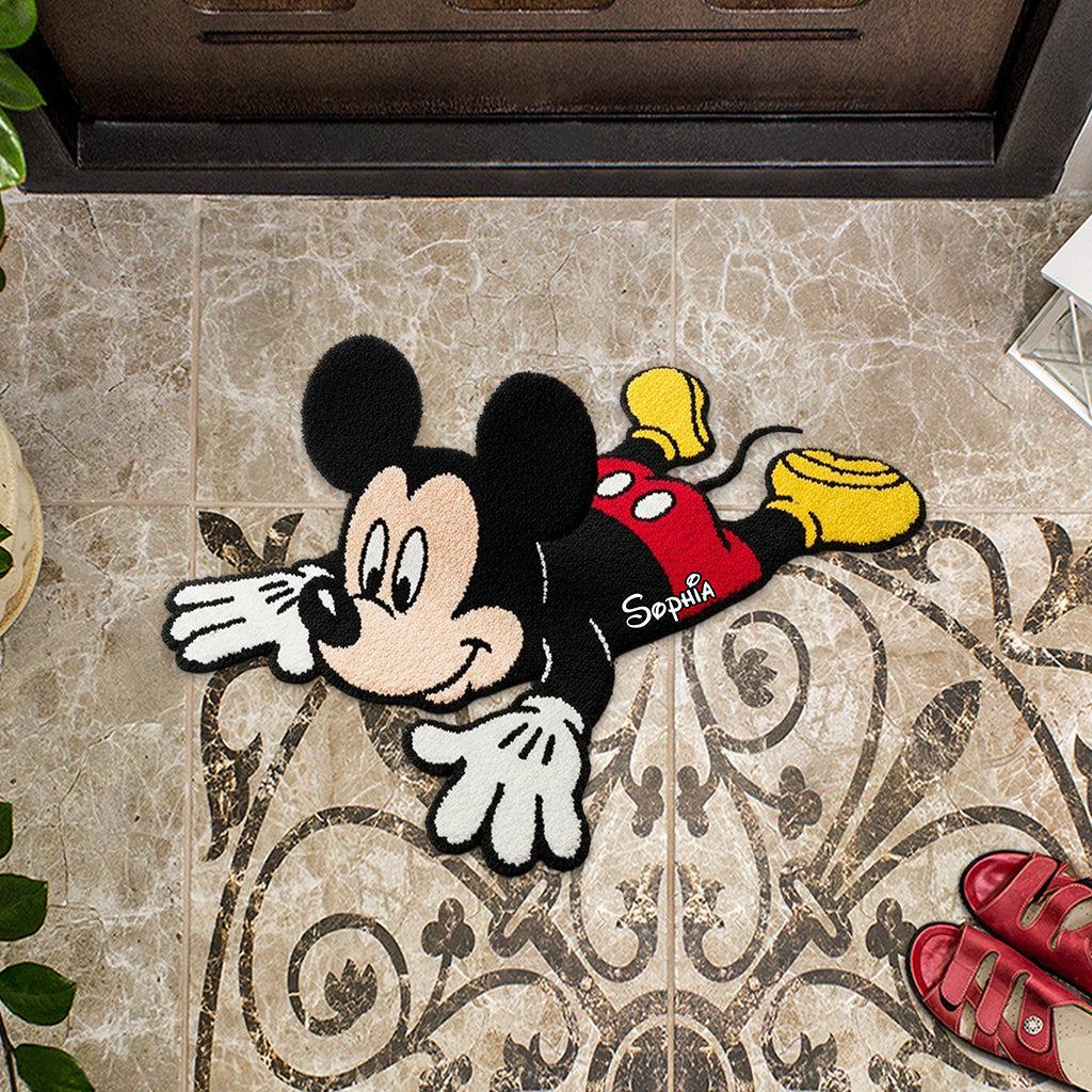 Personalized Mickey Mouse Tufted Rug Gift for Family Tufted Rug GradoCreations