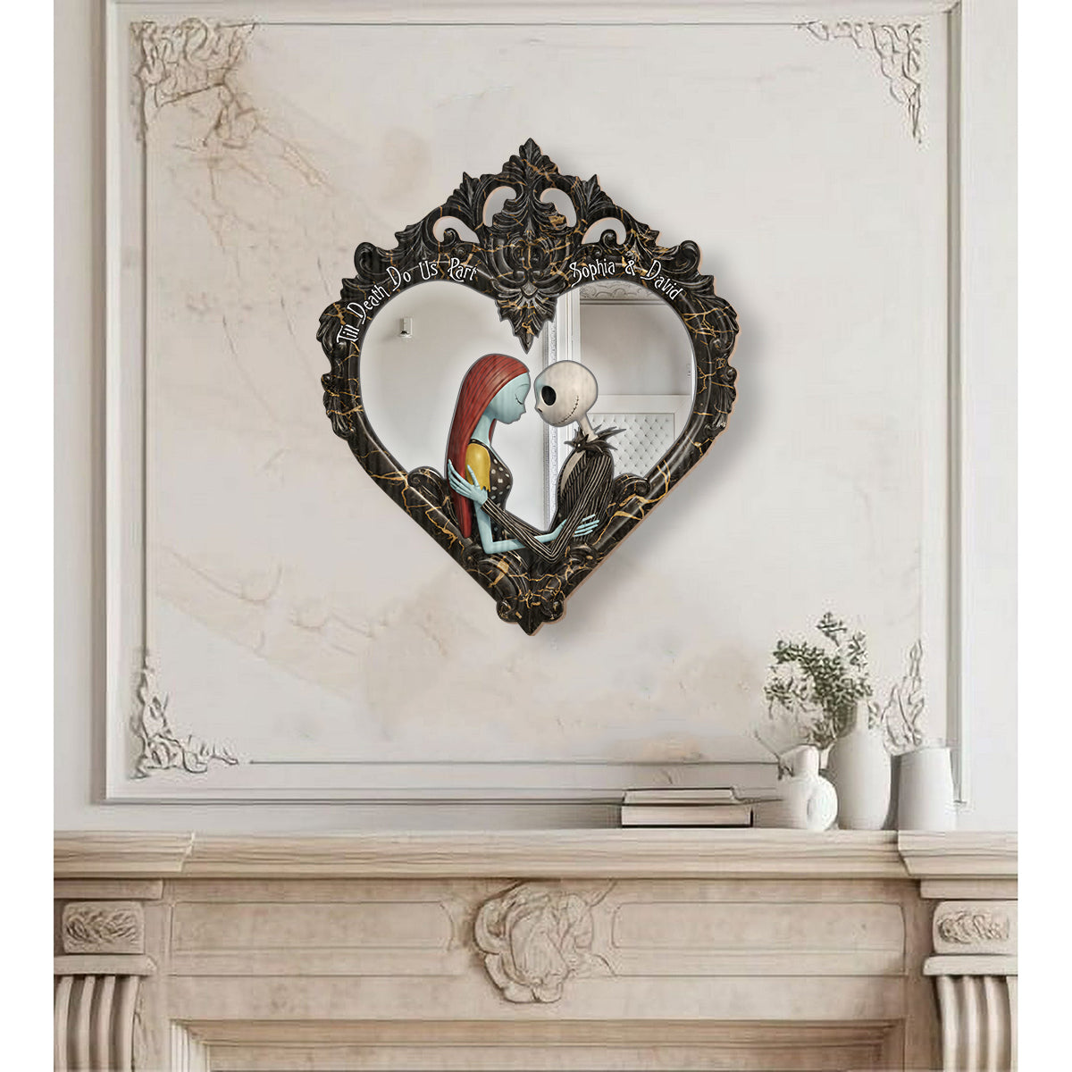 Personalized Nightmare Wall Hanging Mirror Custom Name Gift Wall Hanging Mirror GradoCreations
