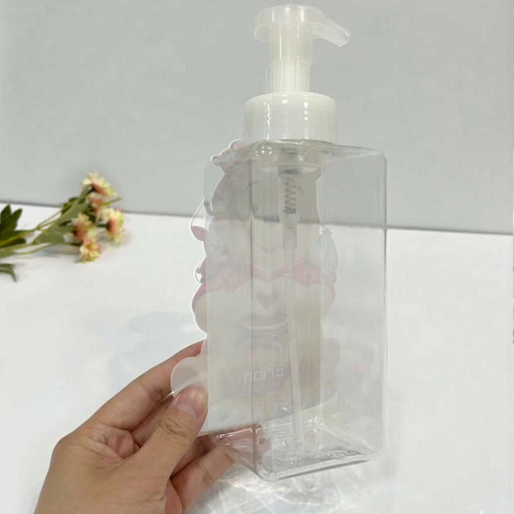Personalized Yellow Bear Soap Dispenser Custom Name Gift Pump Dispenser GradoCreations