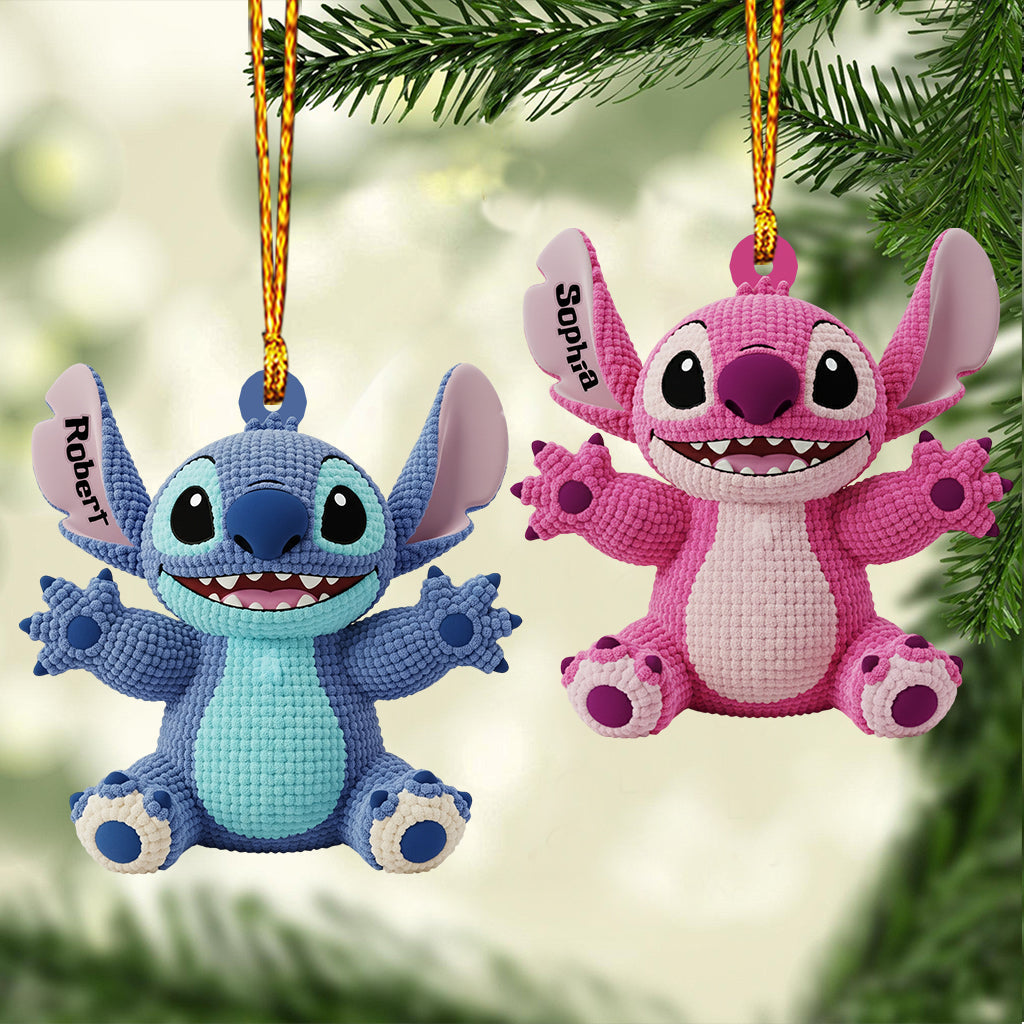 Personalized Ohana Family Ornament Custom Name Christmas Gift Ornament GradoCreations