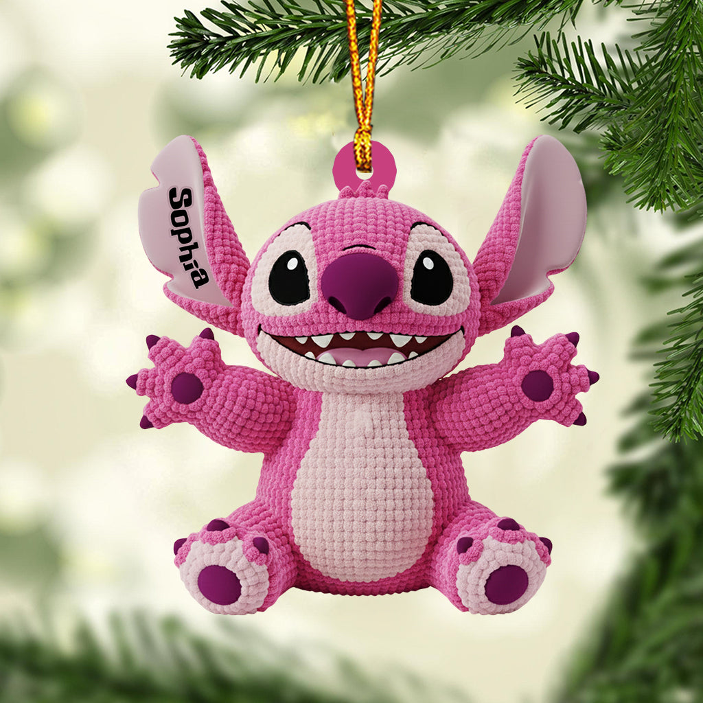 Personalized Ohana Family Ornament Custom Name Christmas Gift Ornament GradoCreations