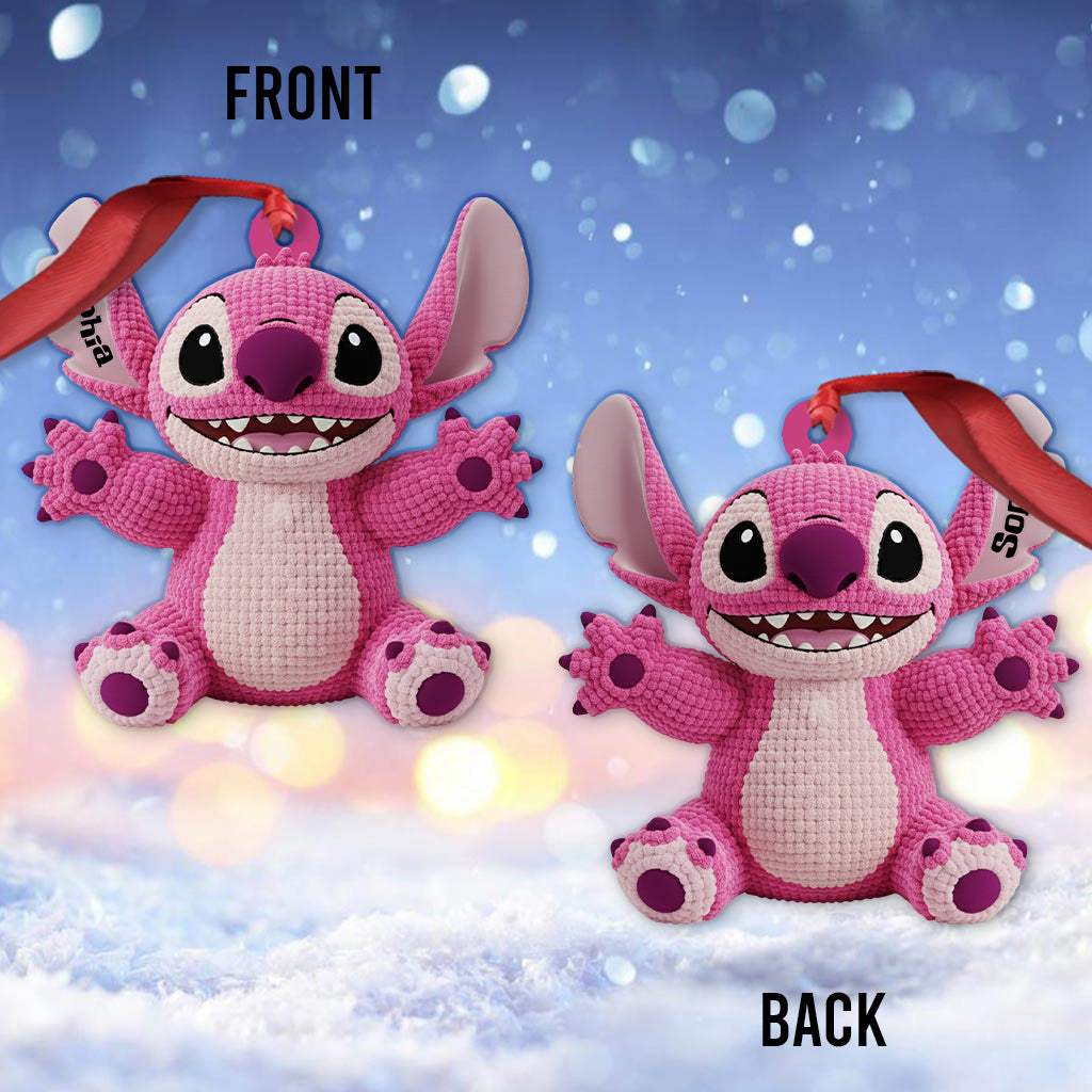 Personalized Ohana Family Ornament Custom Name Christmas Gift Ornament GradoCreations