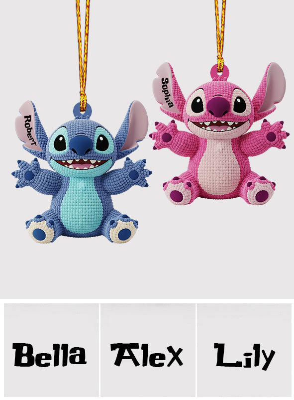 Personalized Ohana Family Ornament Custom Name Christmas Gift Ornament GradoCreations