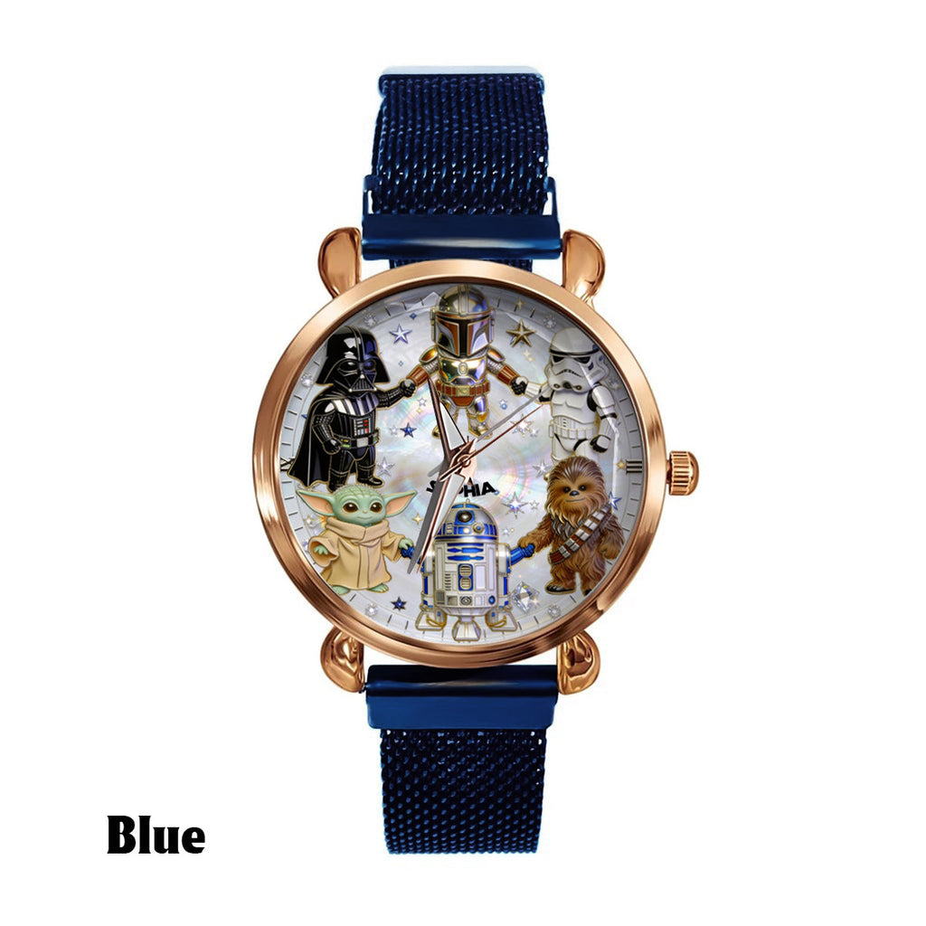 Personalized Star Wars Women’s Hand Watch Custom Name Gift Women Hand Watch GradoCreations