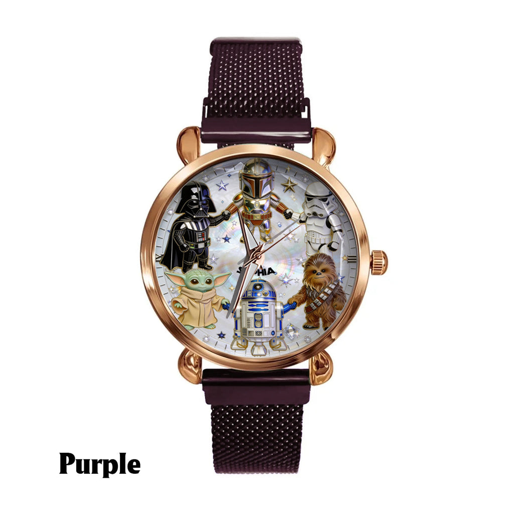 Personalized Star Wars Women’s Hand Watch Custom Name Gift Women Hand Watch GradoCreations