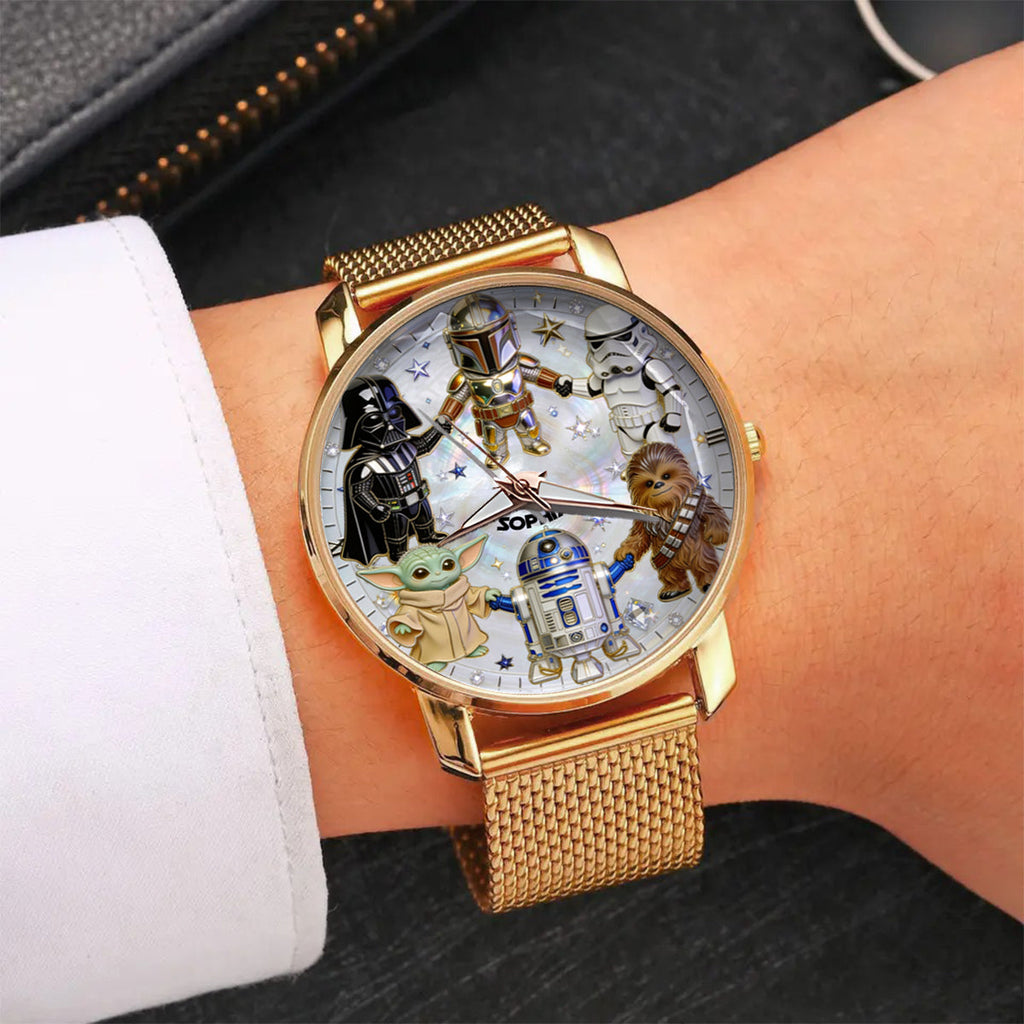 Personalized Star Wars Women’s Hand Watch Custom Name Gift Women Hand Watch GradoCreations