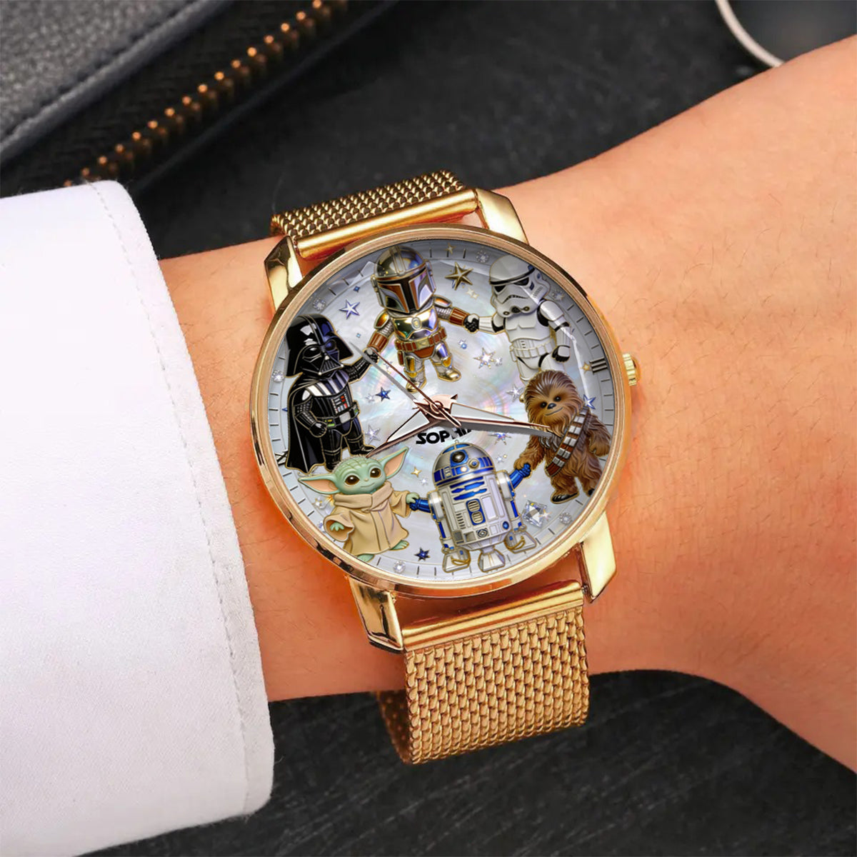 Personalized Star Wars Women’s Hand Watch Custom Name Gift Women Hand Watch GradoCreations