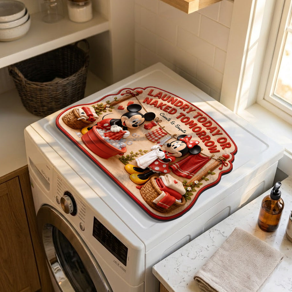 Personalized Cartoon Mouse Drying Mat for Laundry Gift Drying Mat GradoCreations