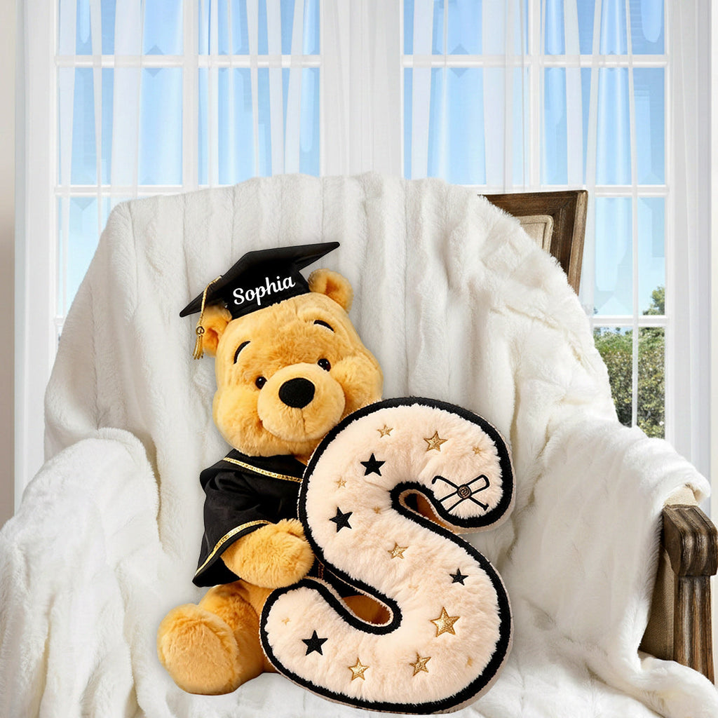 Personalized Graduation Faux Fur Pillow Custom Shape Gift Premium Faux Fur Pillow GradoCreations