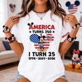Personalized USA Birthday All Over Shirt with Mickey Design All Over Shirt GradoCreations