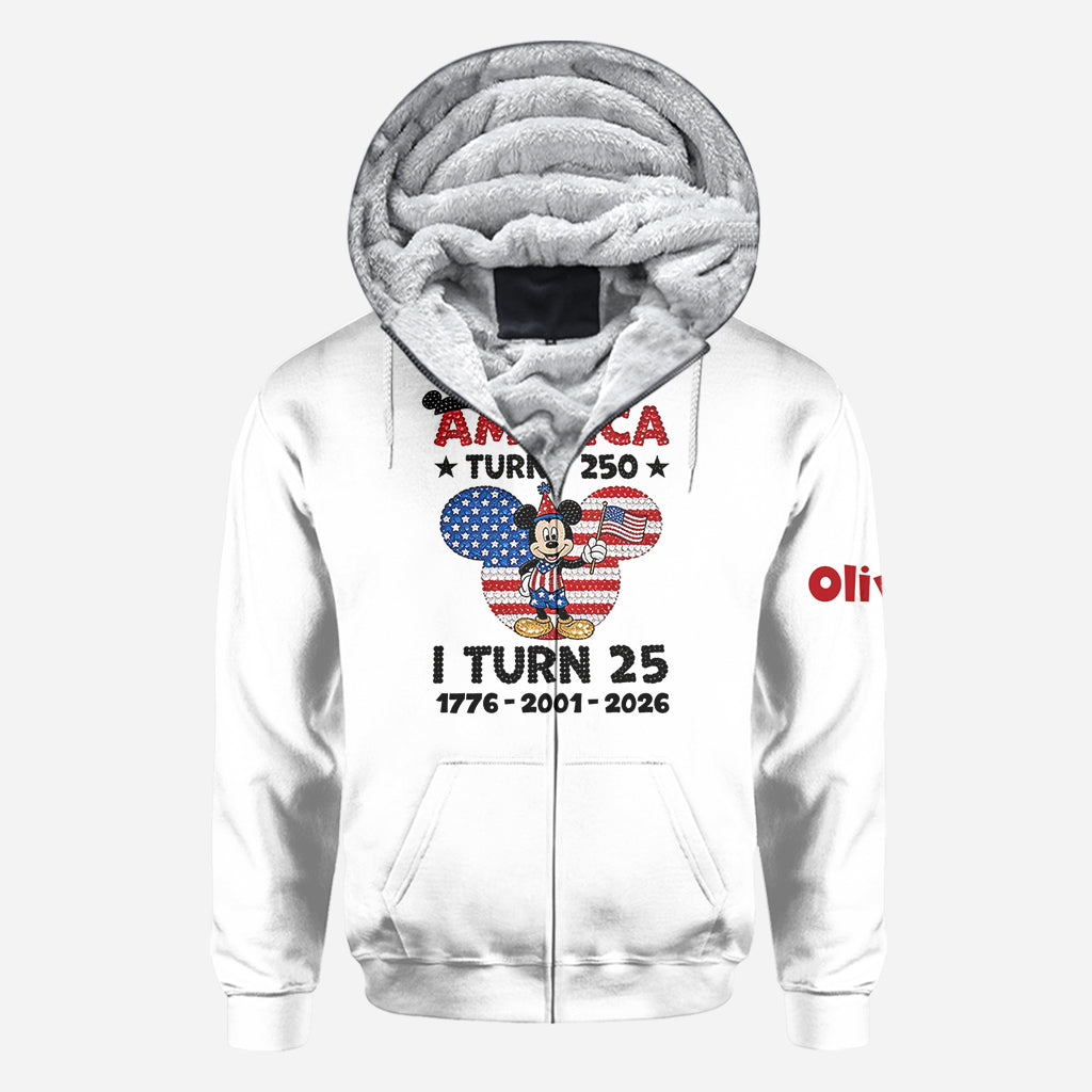 Personalized USA Birthday All Over Shirt with Mickey Design All Over Shirt GradoCreations