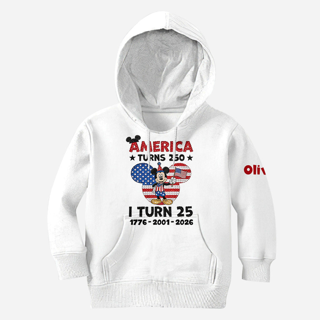 Personalized USA Birthday All Over Shirt with Mickey Design All Over Shirt GradoCreations