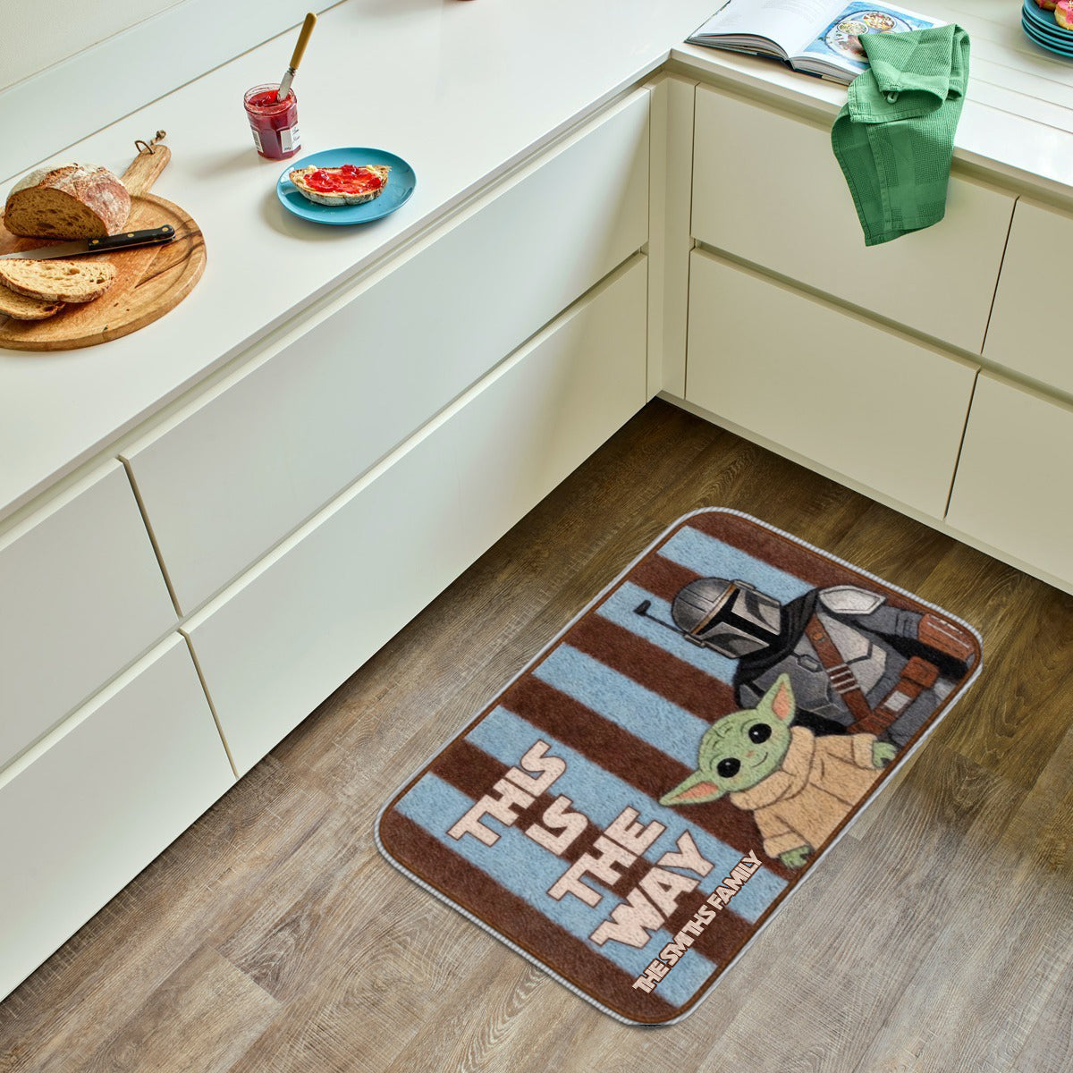 Personalized Non-Slip Tufted Rug with Retro Stripes for Kids Room Non-Slip Tufted Rug GradoCreations